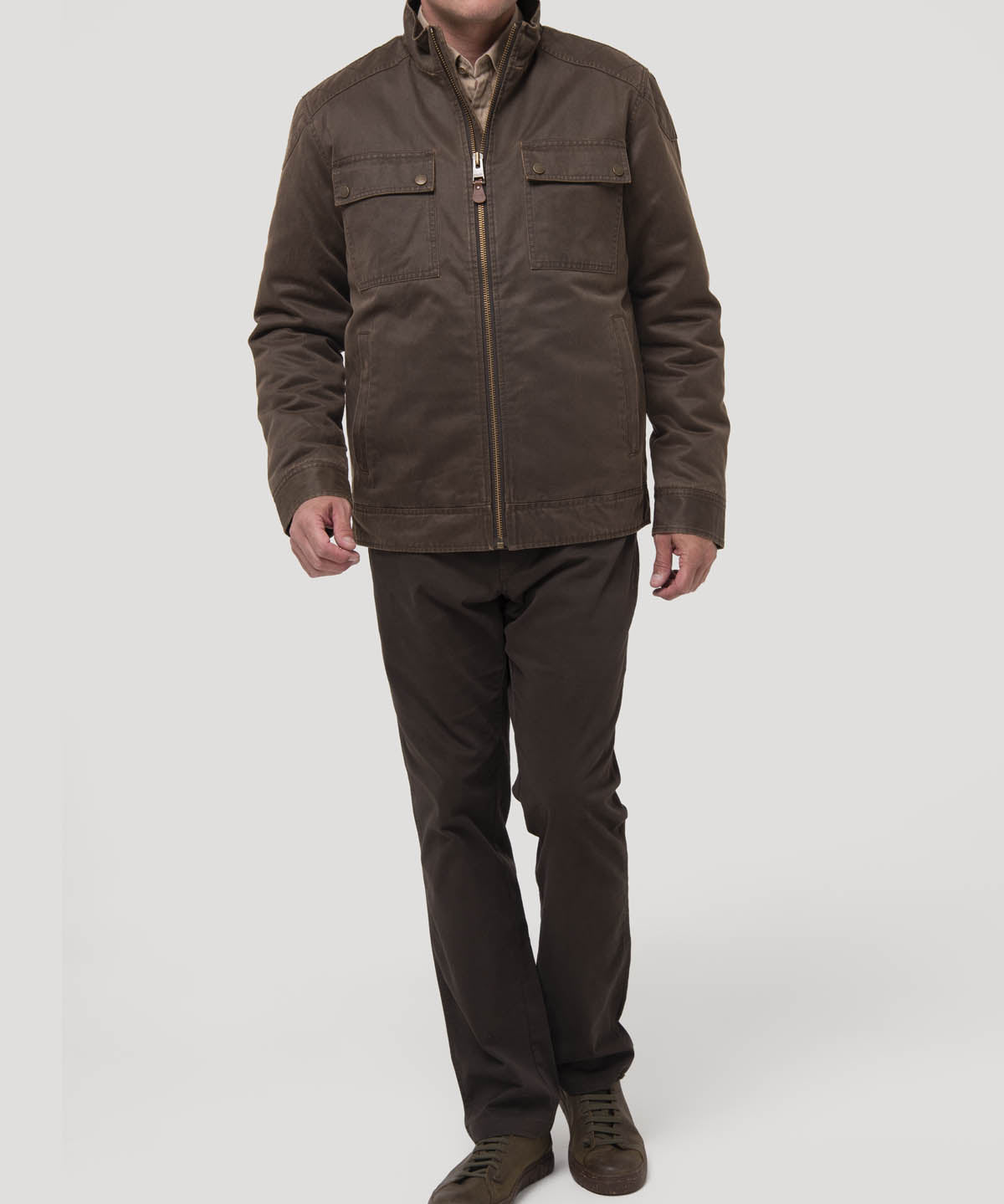 Chaqueta Algodón Hombre Olbia Café Rockford