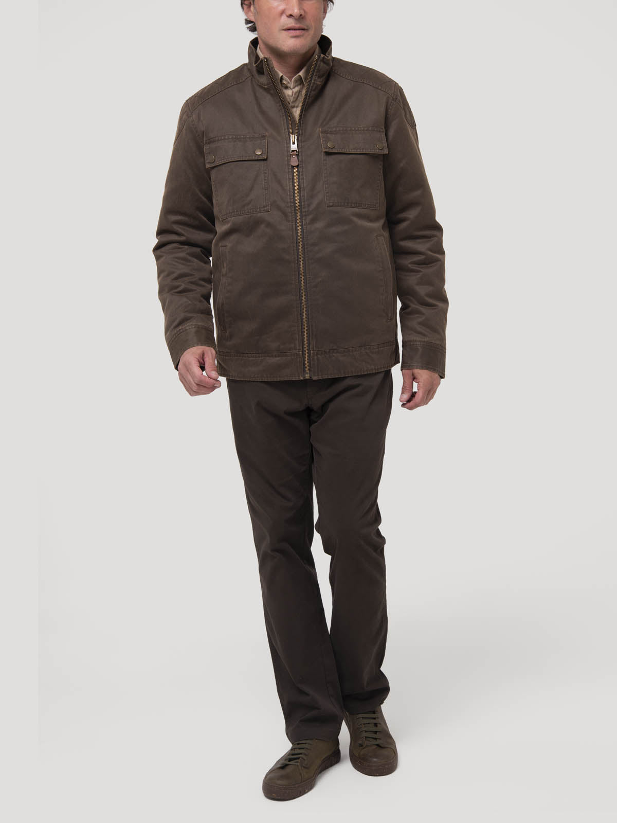 Chaqueta Algodón Hombre Olbia Café Rockford