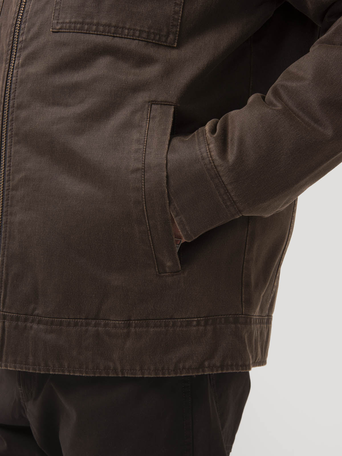 Chaqueta Algodón Hombre Olbia Café Rockford