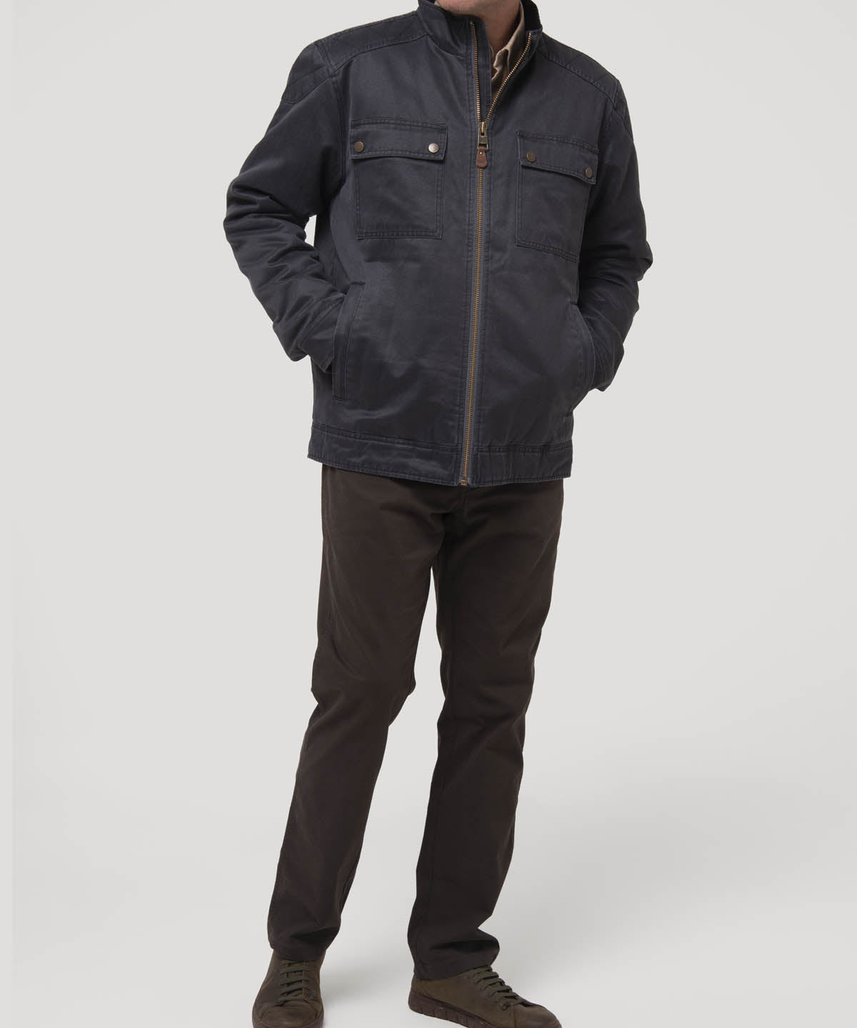 Chaqueta Algodón Hombre Olbia Café Rockford