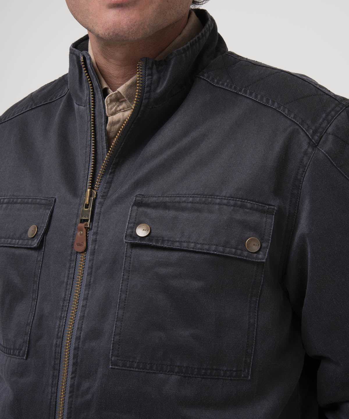 Chaqueta Algodón Hombre Olbia Café Rockford