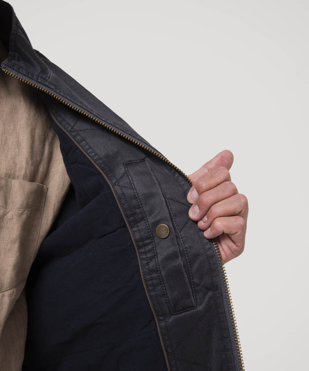 Chaqueta Algodón Hombre Olbia Café Rockford