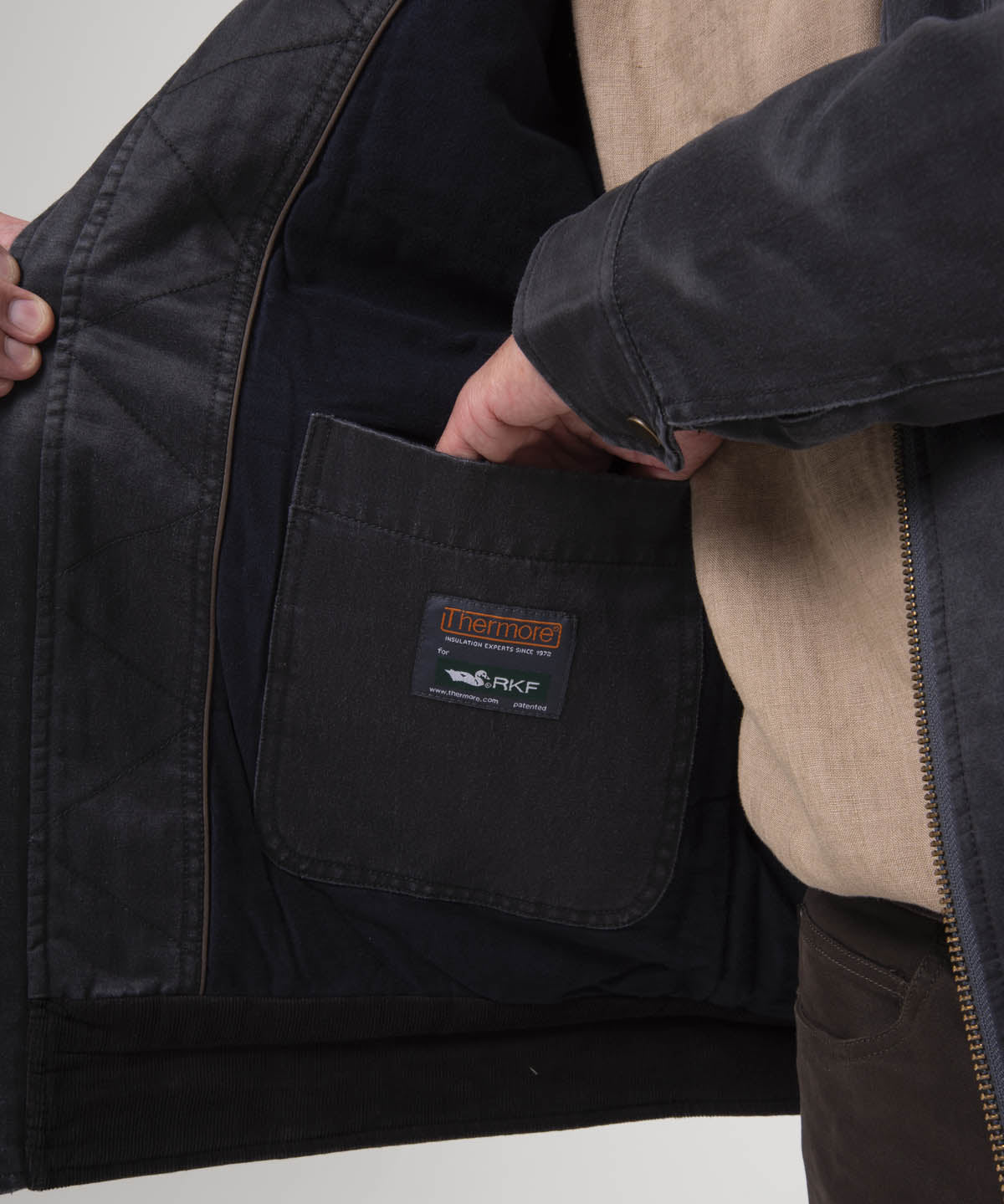 Chaqueta Algodón Hombre Olbia Café Rockford