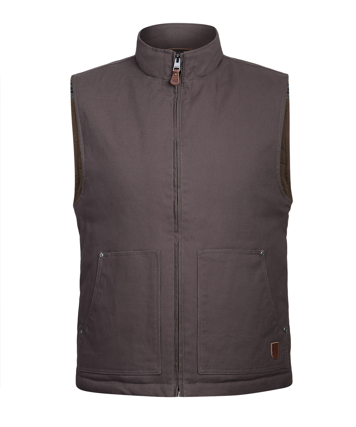 Chaqueta Sin Mangas Algodón Orgánico Hombre Hartt Café Rockford