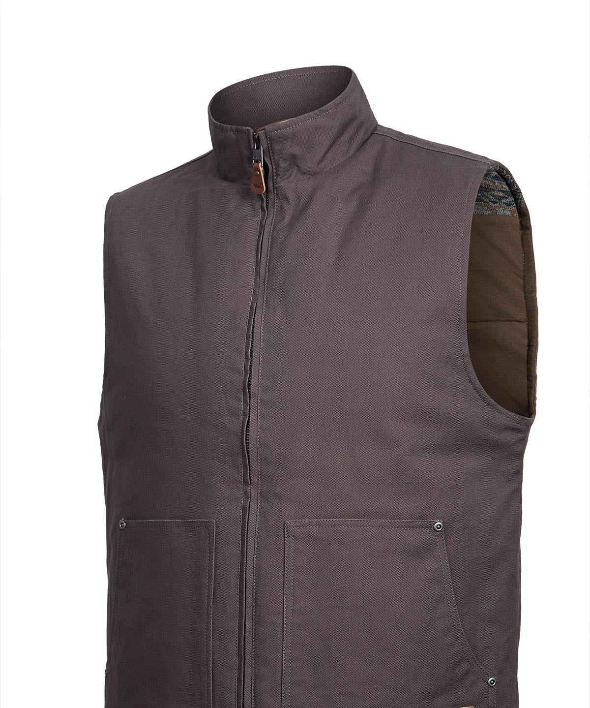 Chaqueta Sin Mangas Algodón Orgánico Hombre Hartt Café Rockford
