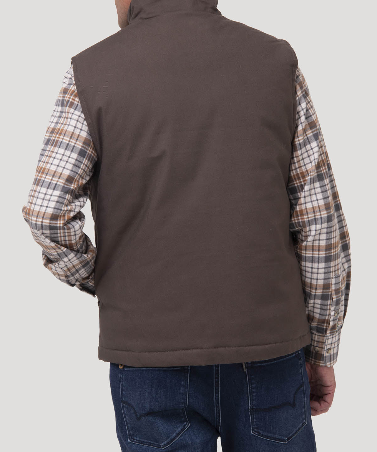 Chaqueta Sin Mangas Algodón Orgánico Hombre Hartt Café Rockford