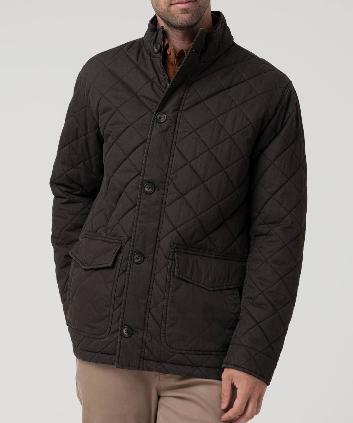 Chaqueta Algodón Orgánico Hombre Verena Café Rockford