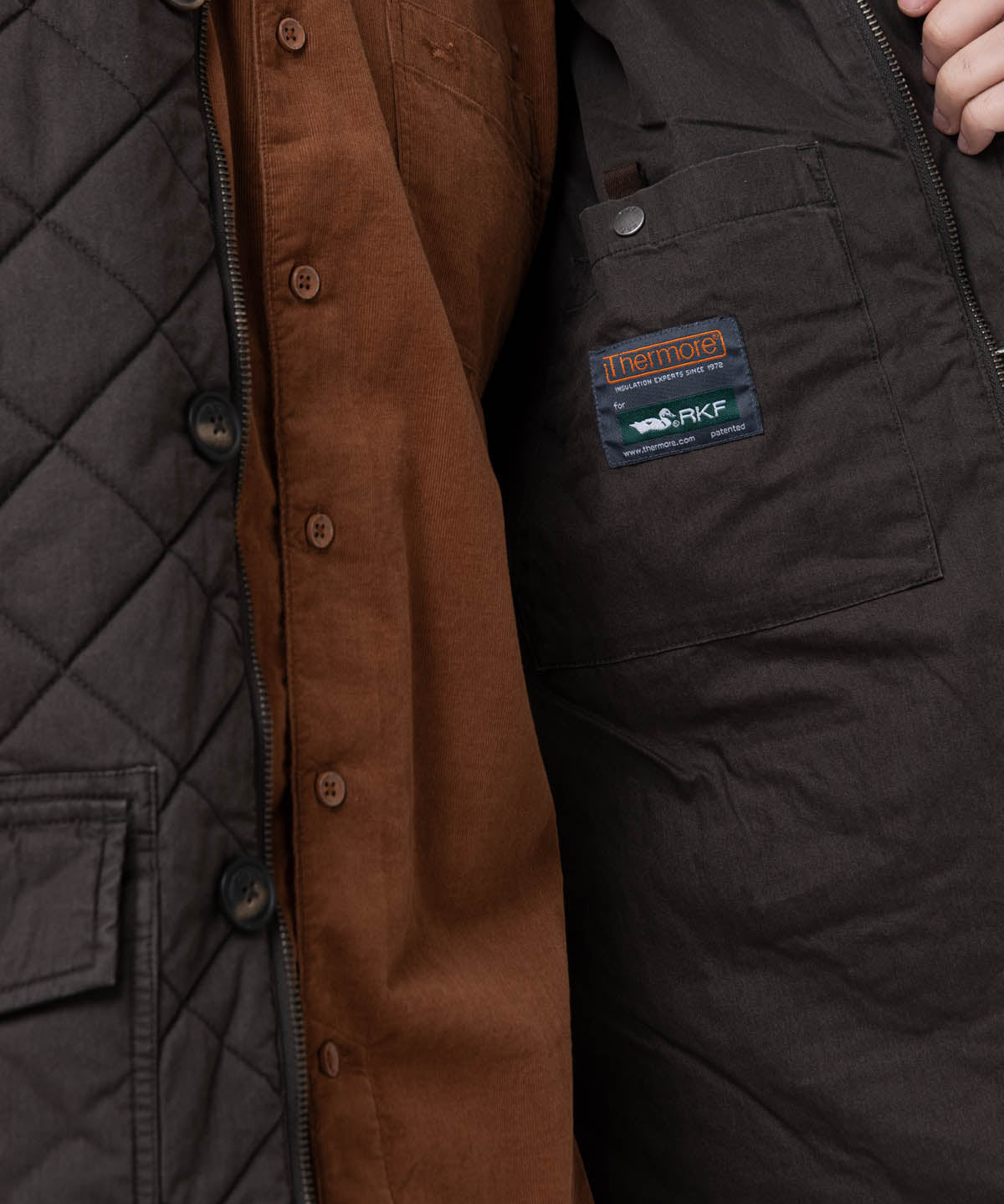 Chaqueta Algodón Orgánico Hombre Verena Café Rockford