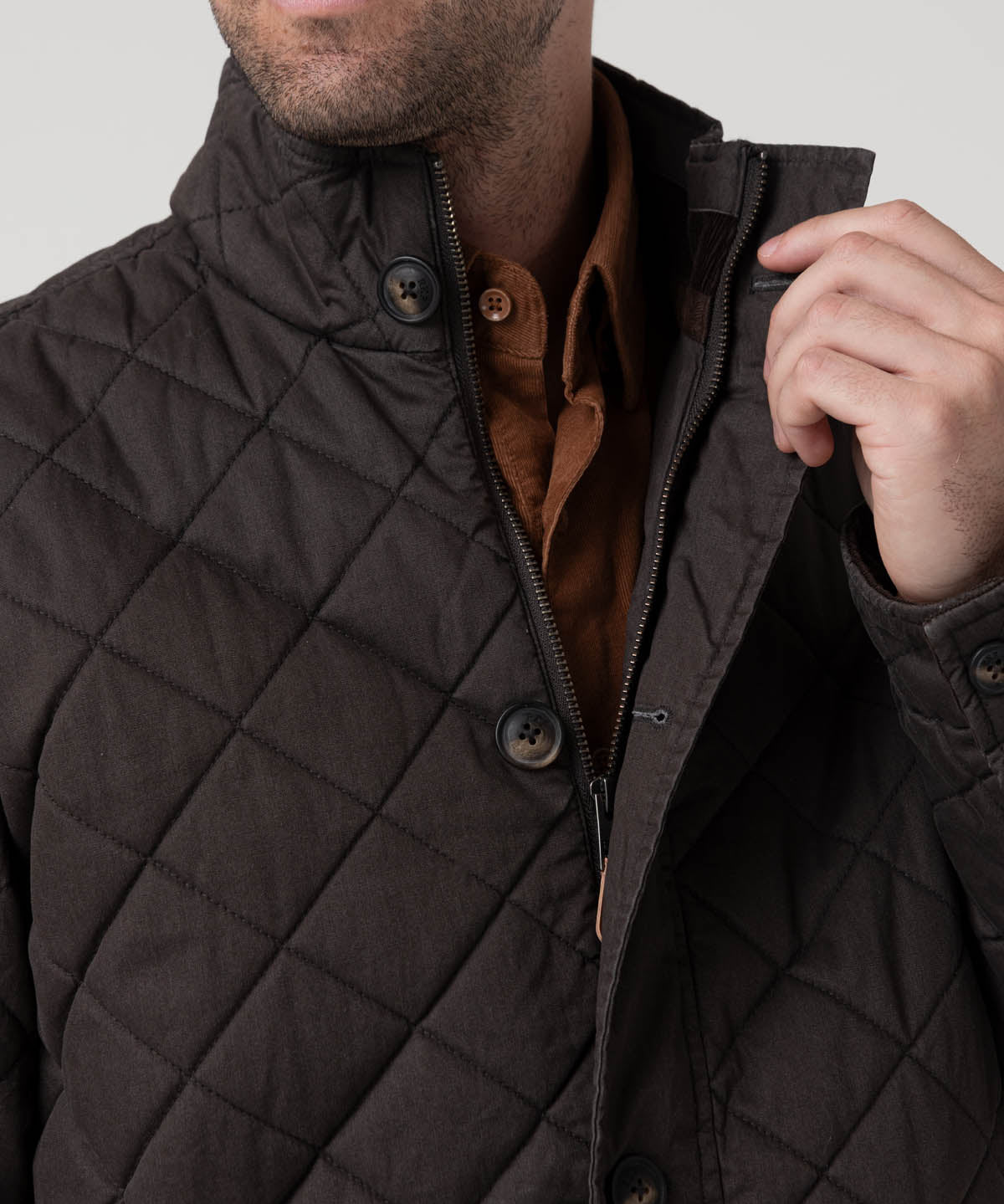 Chaqueta Algodón Orgánico Hombre Verena Café Rockford