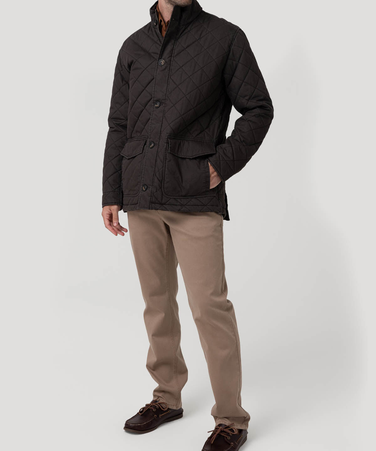 Chaqueta Algodón Orgánico Hombre Verena Café Rockford