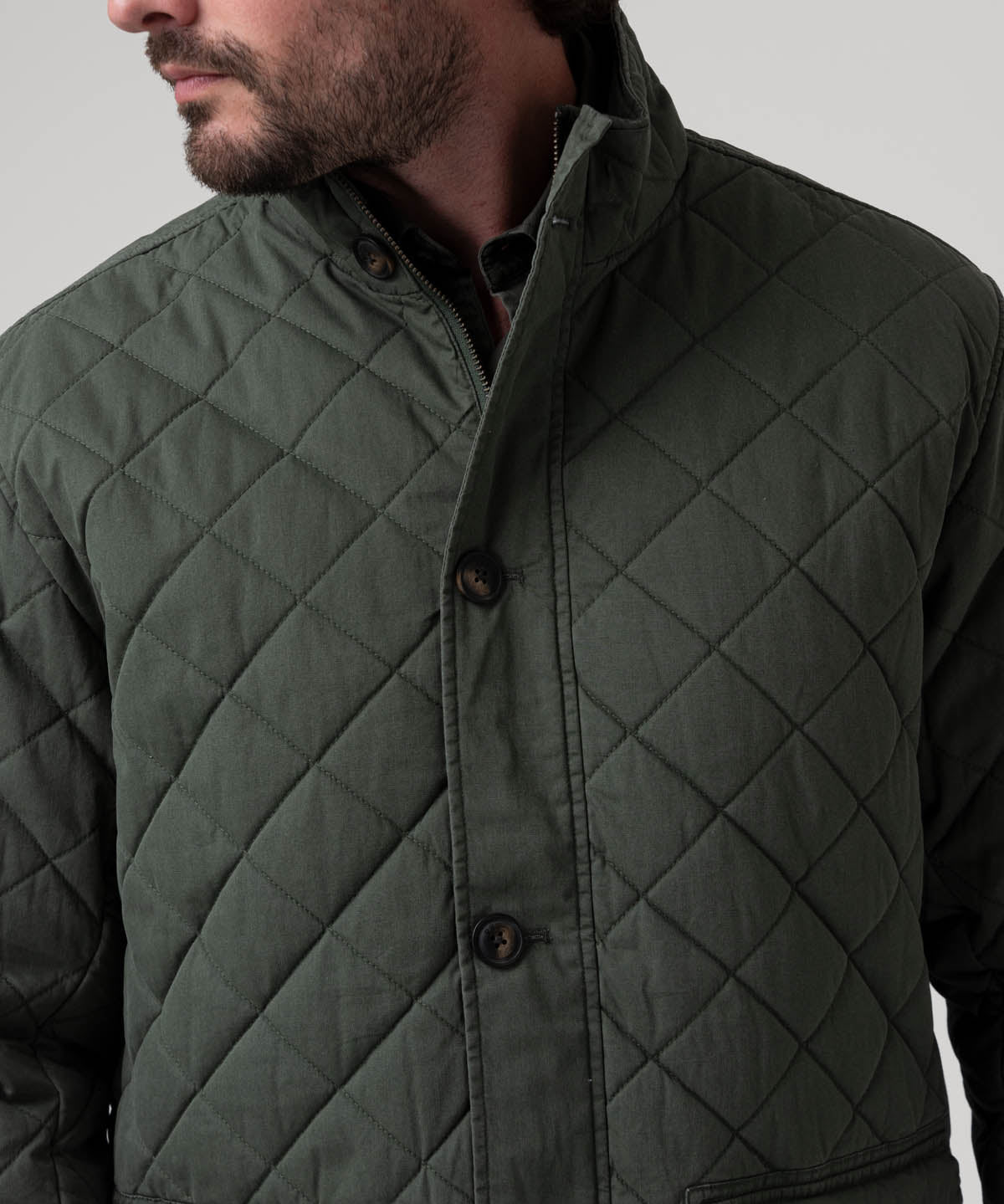 Chaqueta Algodón Orgánico Hombre Verena Verde Rockford