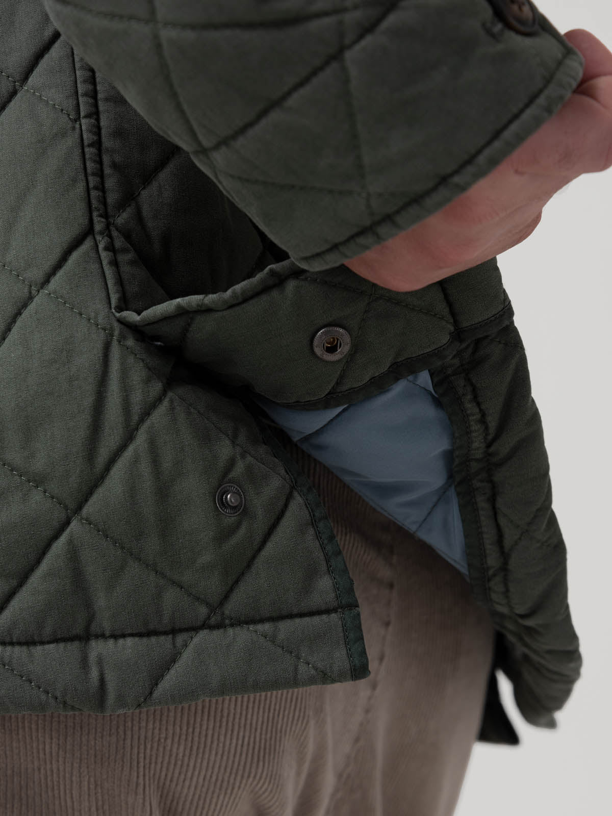 Chaqueta Algodón Orgánico Hombre Verena Verde Rockford