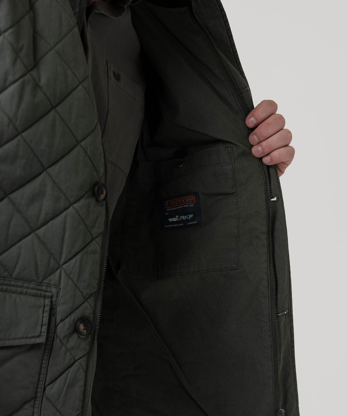 Chaqueta Algodón Orgánico Hombre Verena Verde Rockford