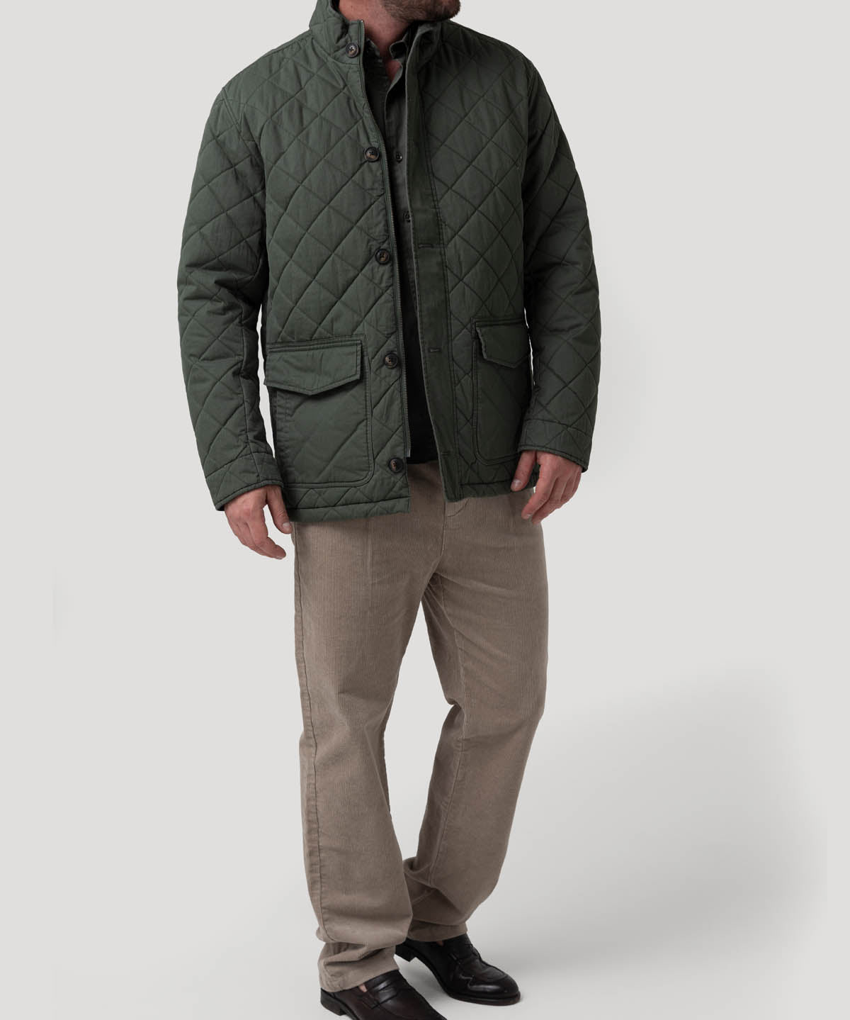 Chaqueta Algodón Orgánico Hombre Verena Verde Rockford