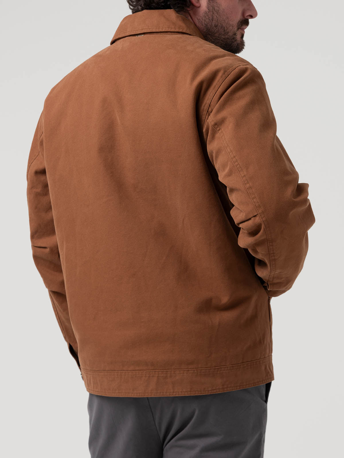 Chaqueta Algodón Orgánico Hombre Barrn Café Rockford