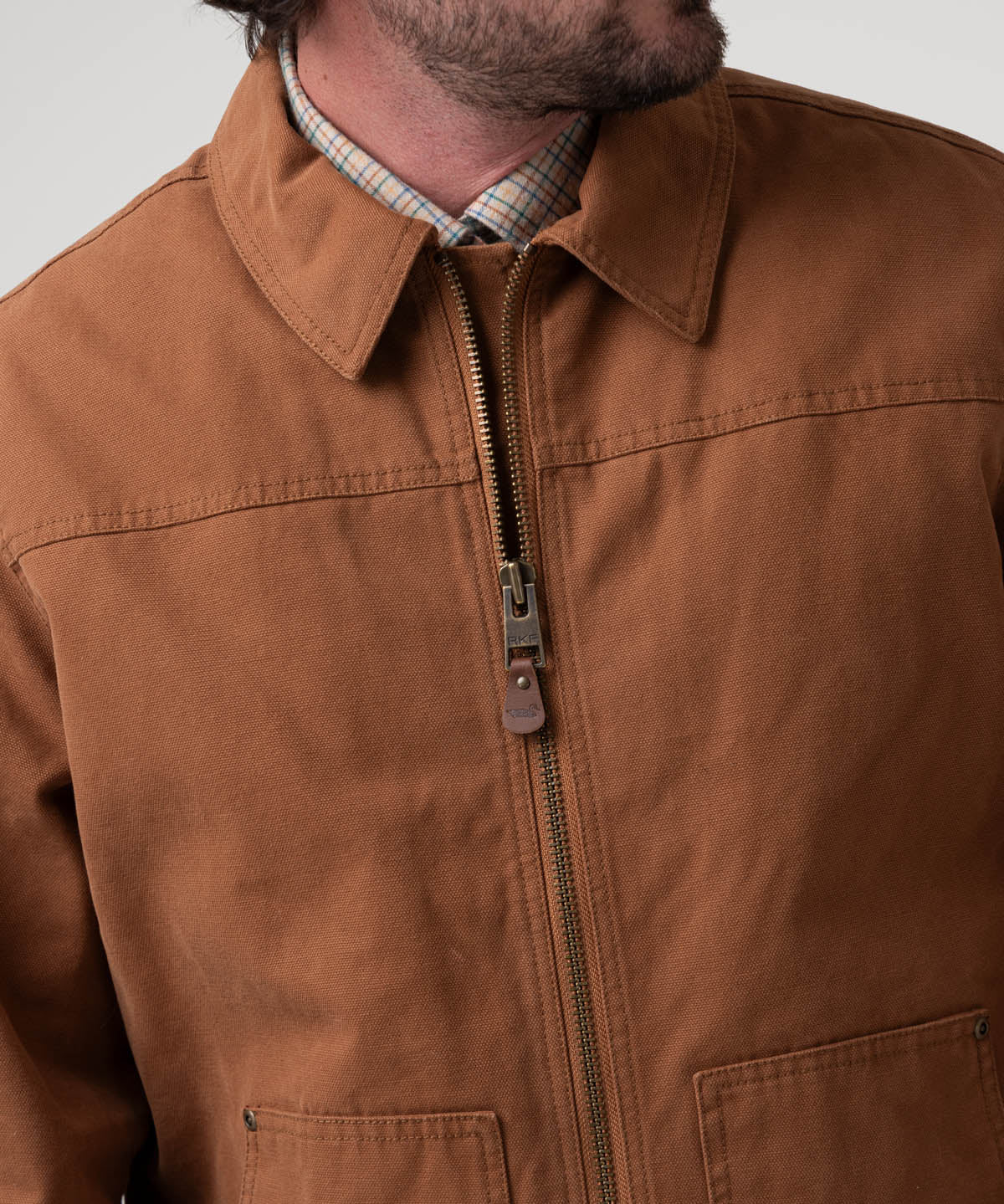 Chaqueta Algodón Orgánico Hombre Barrn Café Rockford