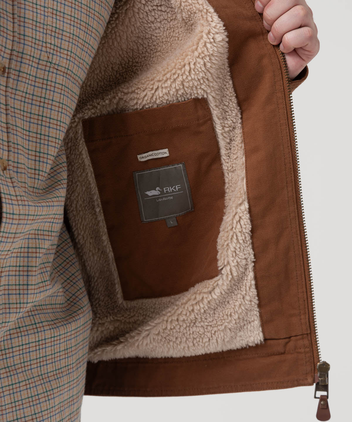 Chaqueta Algodón Orgánico Hombre Barrn Café Rockford