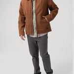 Chaqueta Algodón Orgánico Hombre Barrn Café Rockford