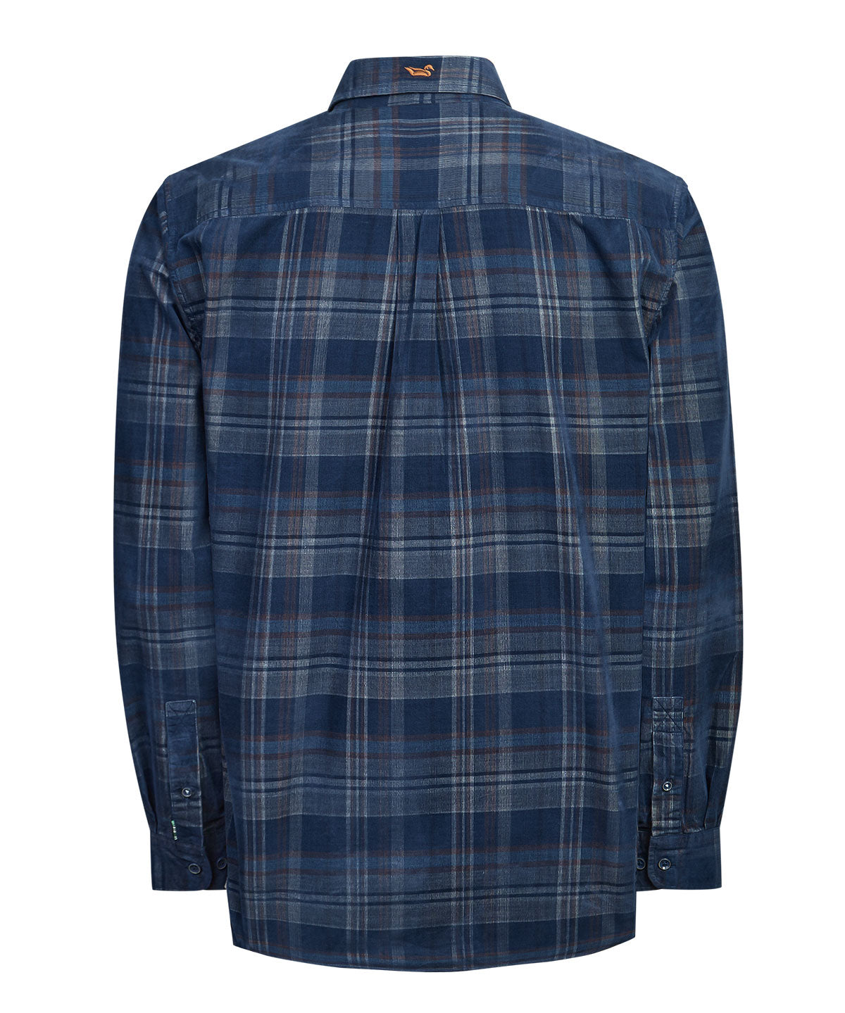 Camisa Algodón Orgánico Hombre Tartancord Café Rockford