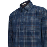 Camisa Algodón Orgánico Hombre Tartancord Café Rockford