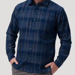 Camisa Algodón Orgánico Hombre Tartancord Café Rockford
