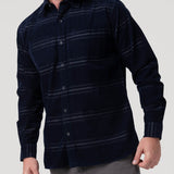 Camisa Algodón Orgánico Hombre Tartancord Café Rockford