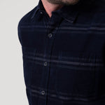 Camisa Algodón Orgánico Hombre Tartancord Café Rockford