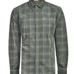 Camisa Algodón Orgánico Hombre Tartancord Café Rockford