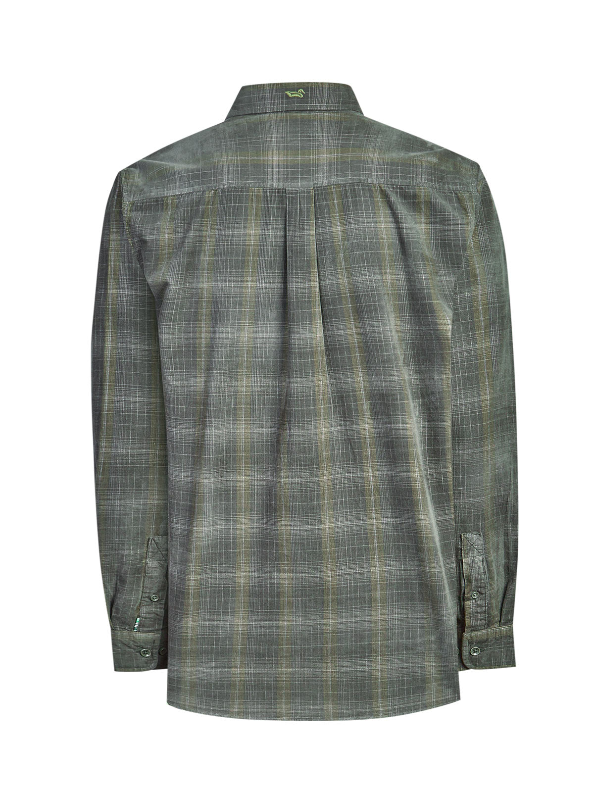 Camisa Algodón Orgánico Hombre Tartancord Café Rockford