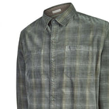 Camisa Algodón Orgánico Hombre Tartancord Café Rockford