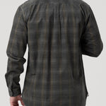Camisa Algodón Orgánico Hombre Tartancord Café Rockford