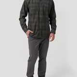 Camisa Algodón Orgánico Hombre Tartancord Café Rockford
