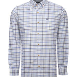 Camisa Algodón Orgánico Hombre Viyella Celeste Cuadrillé Rockford