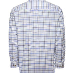 Camisa Algodón Orgánico Hombre Viyella Celeste Cuadrillé Rockford