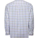 Camisa Algodón Orgánico Hombre Viyella Celeste Cuadrillé Rockford