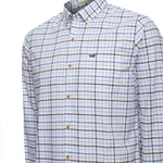 Camisa Algodón Orgánico Hombre Viyella Celeste Cuadrillé Rockford