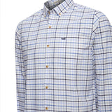 Camisa Algodón Orgánico Hombre Viyella Celeste Cuadrillé Rockford