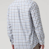 Camisa Algodón Orgánico Hombre Viyella Celeste Cuadrillé Rockford