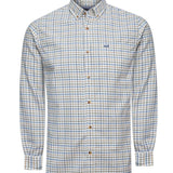 Camisa Algodón Orgánico Hombre Viyella Blanco Cuadrillé Rockford