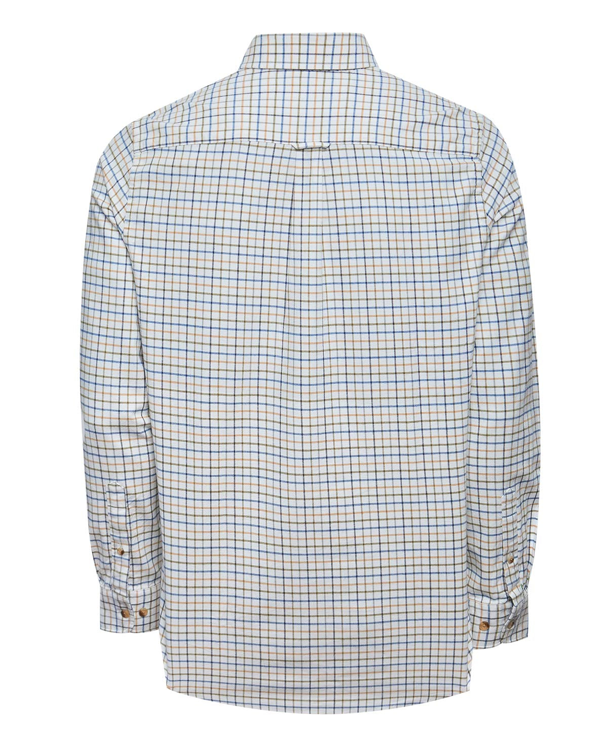 Camisa Algodón Orgánico Hombre Viyella Blanco Cuadrillé Rockford