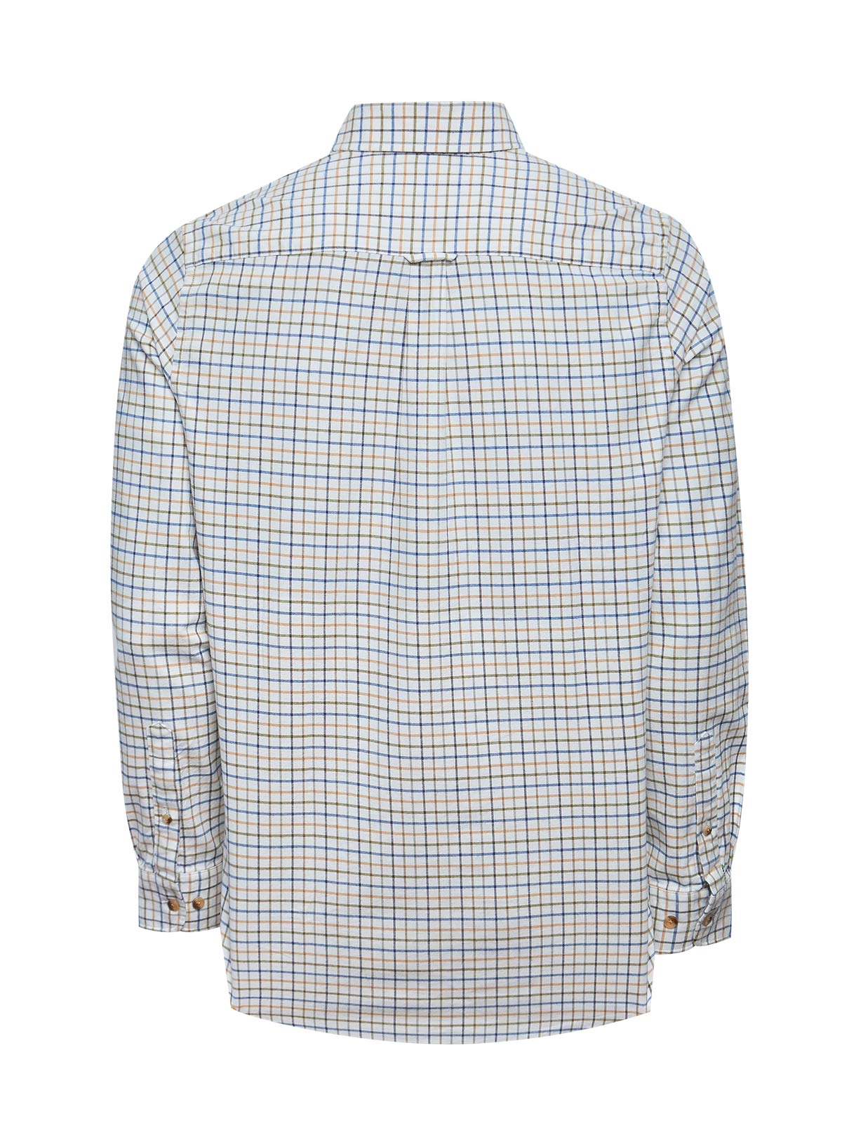 Camisa Algodón Orgánico Hombre Viyella Blanco Cuadrillé Rockford