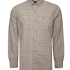 Camisa Algodón Orgánico Hombre Viyella Café Cuadrillé Rockford