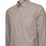 Camisa Algodón Orgánico Hombre Viyella Café Cuadrillé Rockford