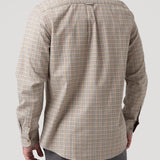 Camisa Algodón Orgánico Hombre Viyella Café Cuadrillé Rockford