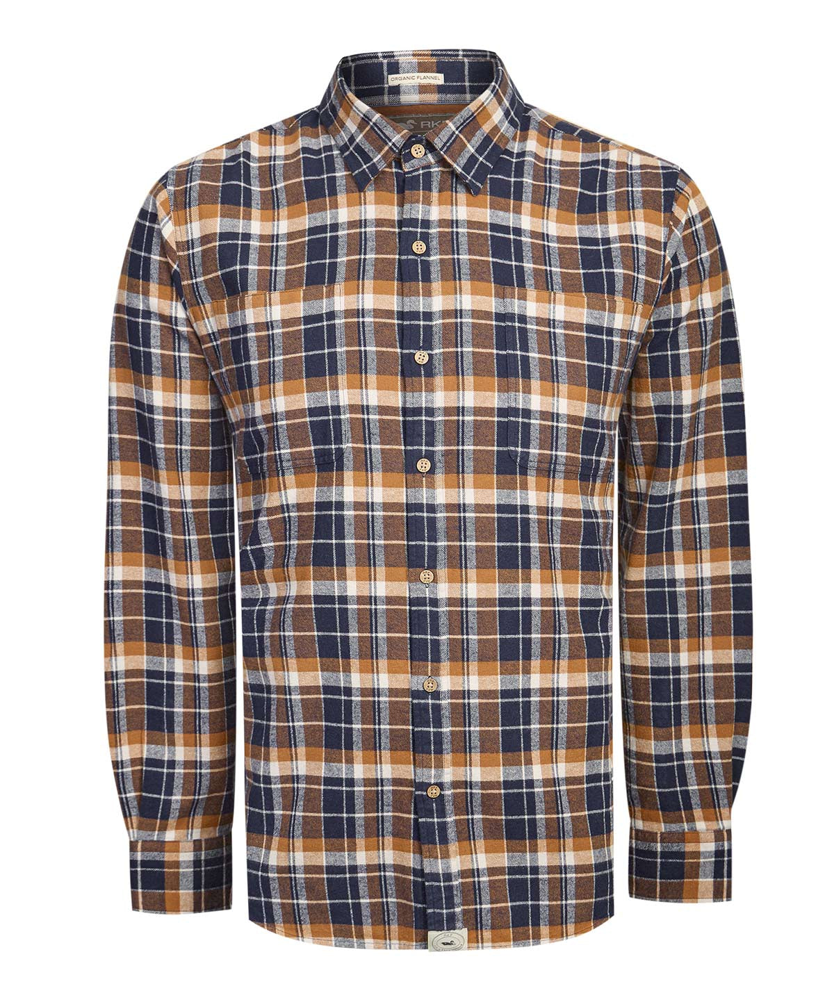Camisa Algodón Orgánico Hombre Padua Azul Rockford