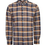 Camisa Algodón Orgánico Hombre Padua Azul Rockford
