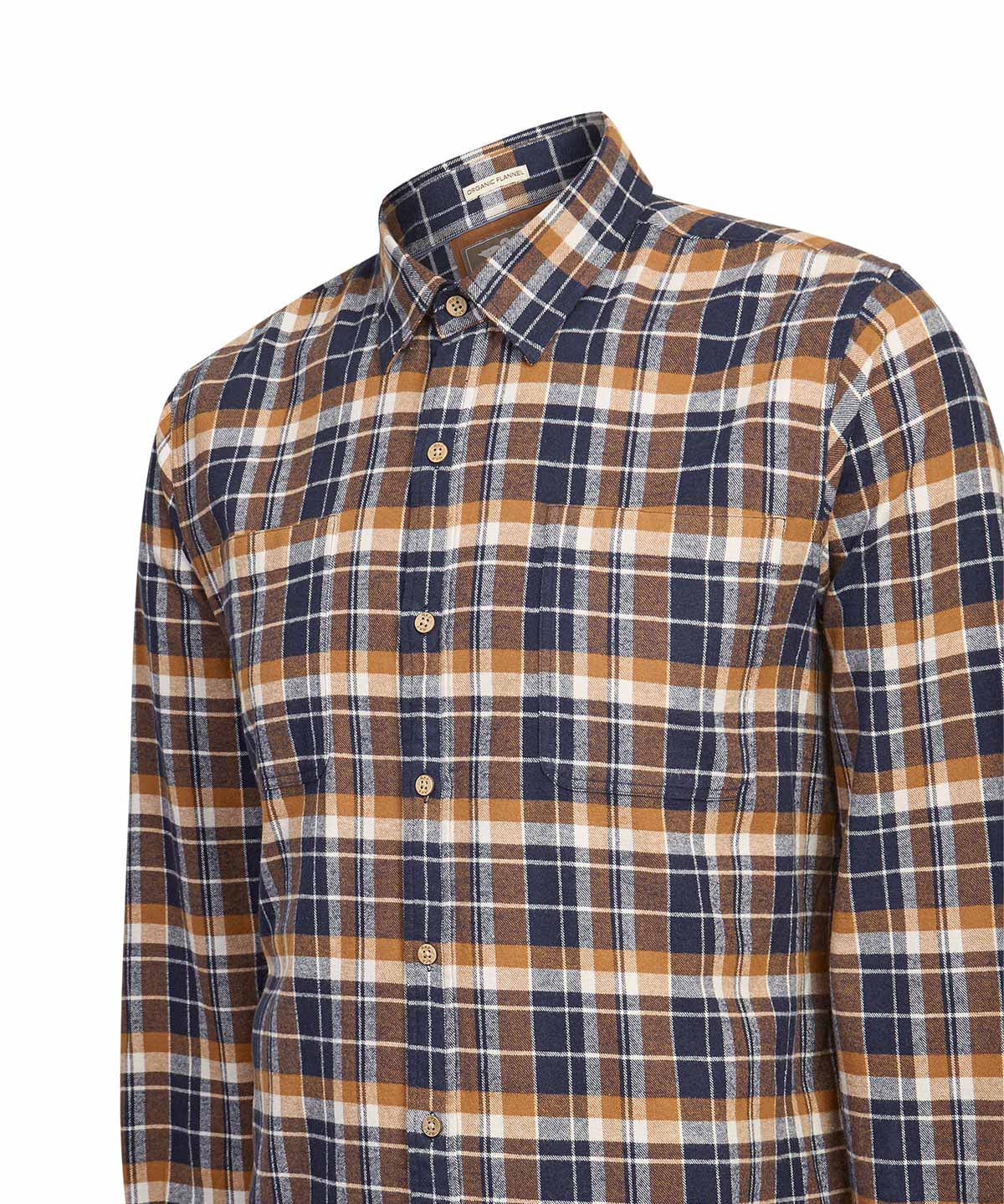 Camisa Algodón Orgánico Hombre Padua Azul Rockford