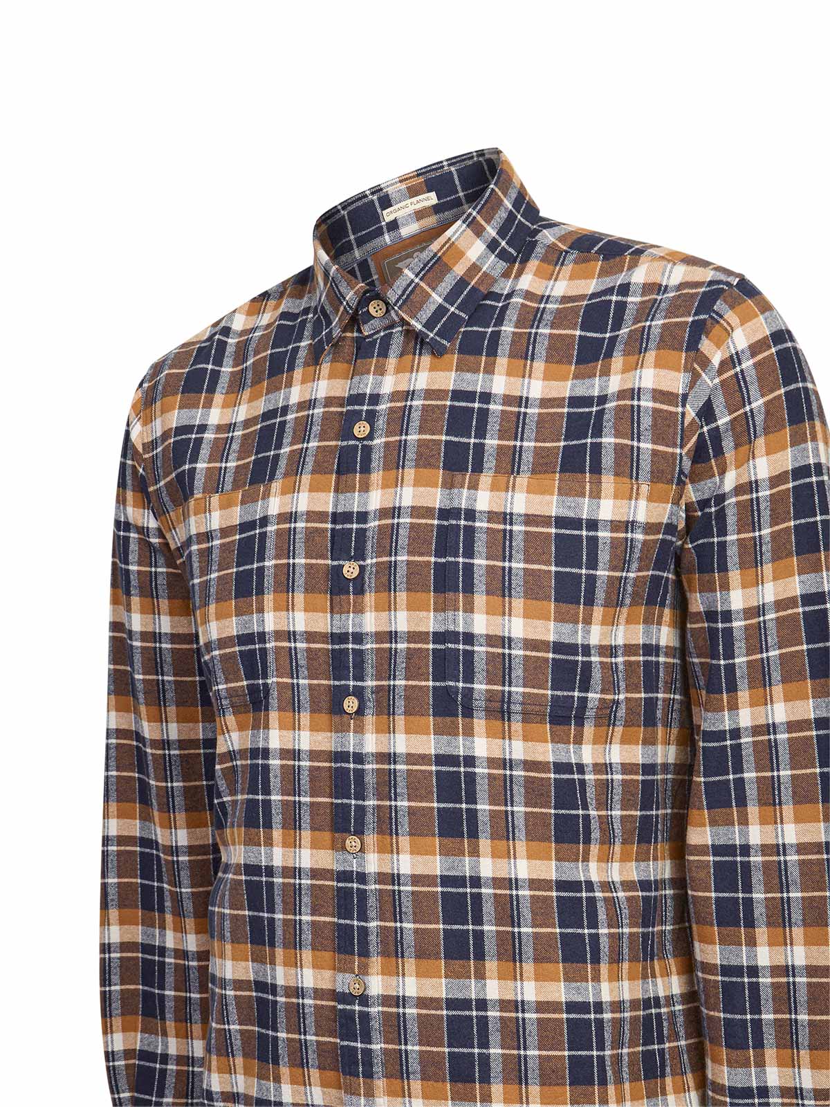 Camisa Algodón Orgánico Hombre Padua Azul Rockford
