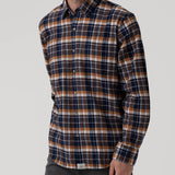 Camisa Algodón Orgánico Hombre Padua Azul Rockford