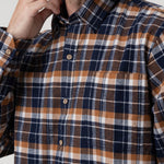 Camisa Algodón Orgánico Hombre Padua Azul Rockford